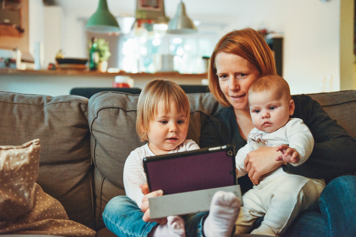 Family enjoying a protected home